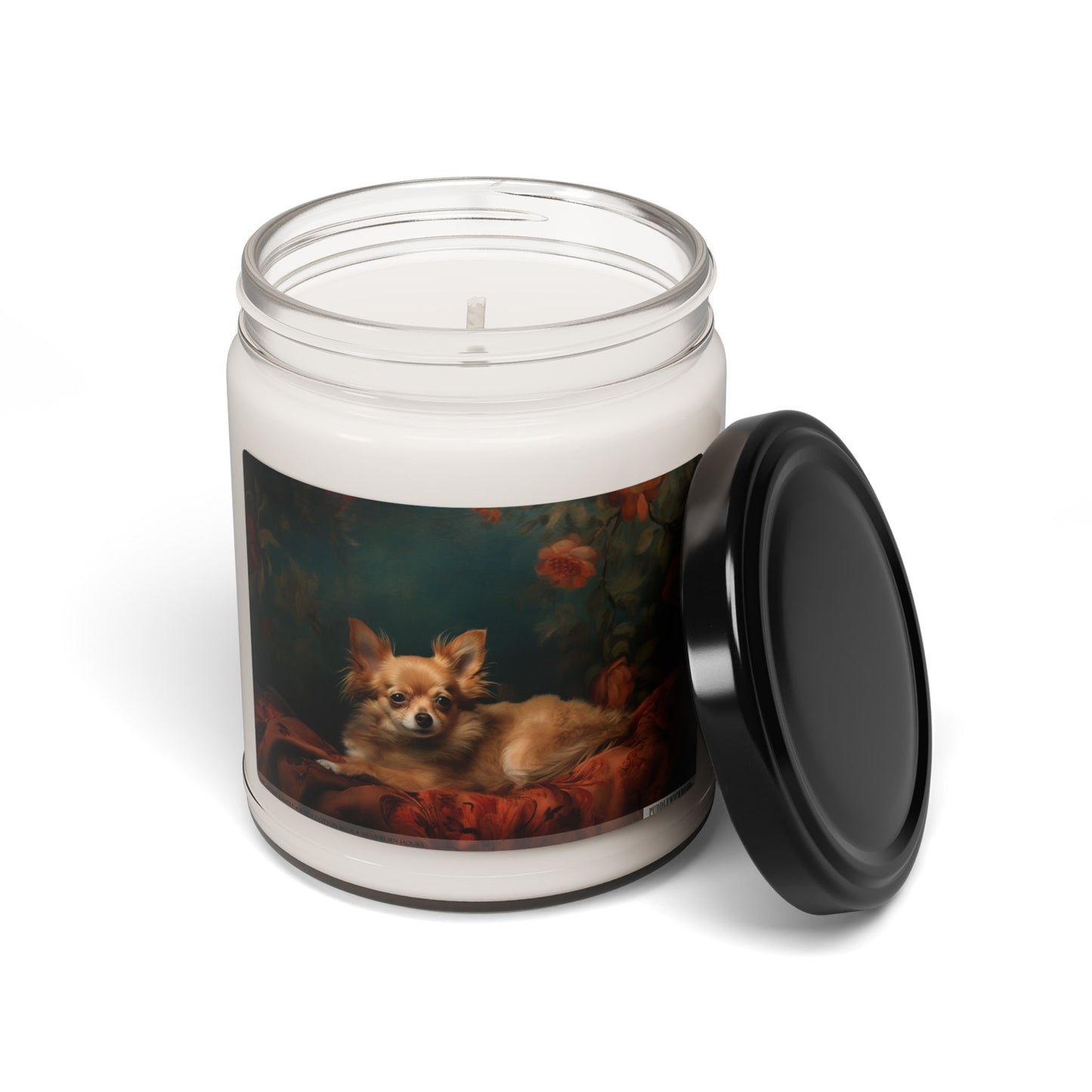 Charming Chihuahua Candle – Vintage Art Soy Gift for Pet Lovers