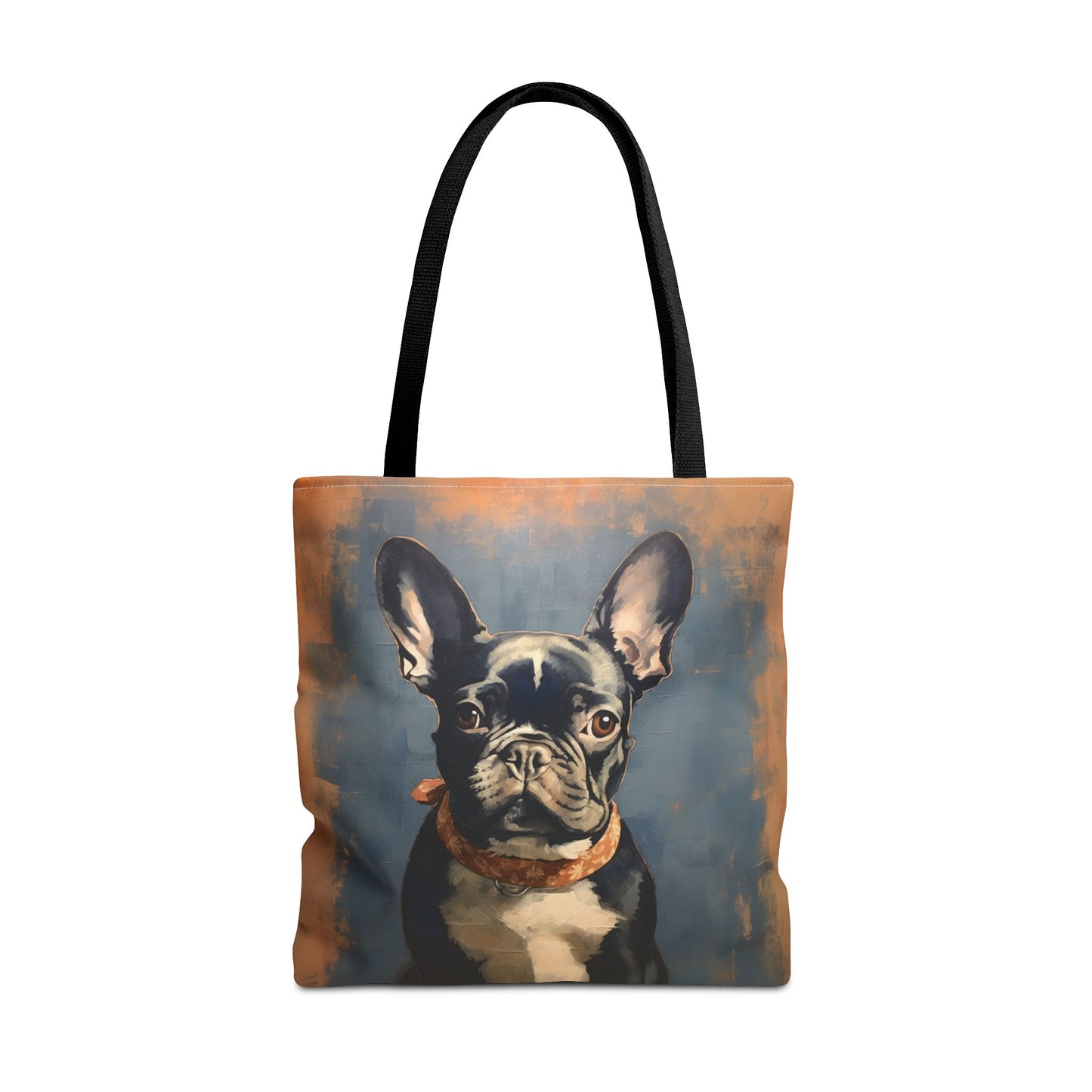 French Bulldog Canvas Tote Bag - Chic Artistic Design for Dog Enthusiasts