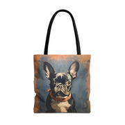 French Bulldog Canvas Tote Bag - Chic Artistic Design for Dog Enthusiasts