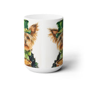 Yorkie Leprechaun St. Patrick's Day Mug – Cute Yorkshire Terrier Coffee Cup Gift