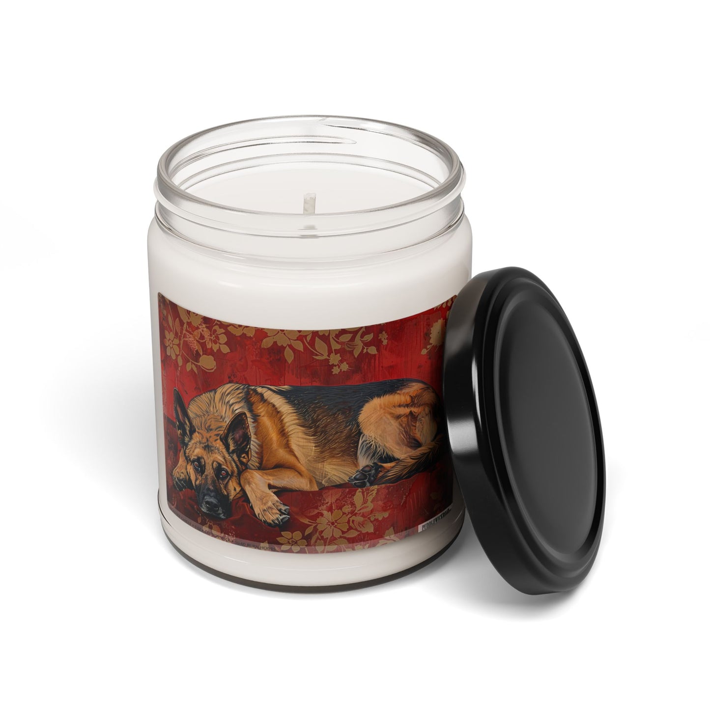 German Shepherd Candle – Cozy Decor & Dog Lover Gift