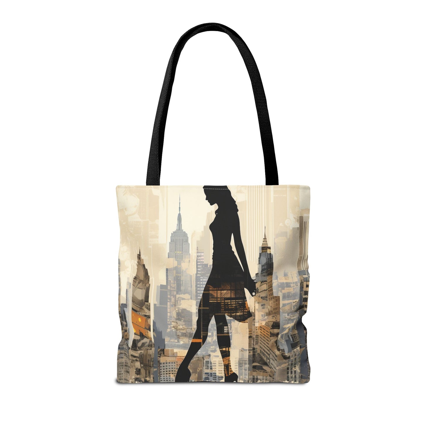 City-Chic Skyline Tote Bag - Modern Urban Canvas Bag for Everyday Use