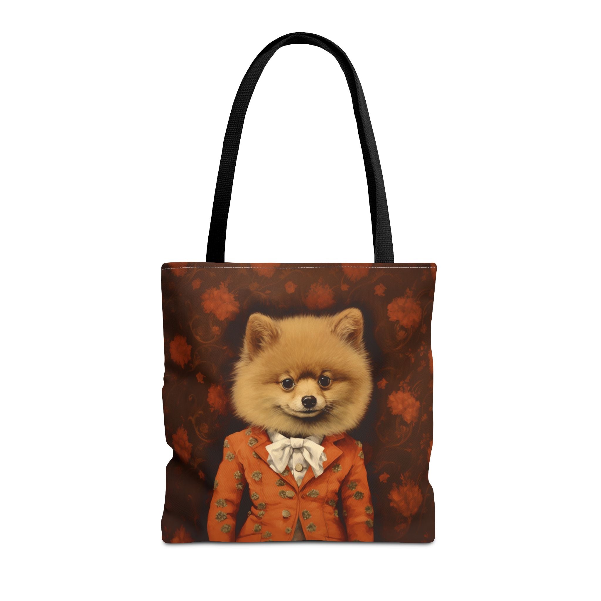 Pomeranian Autumn-Chic Tote Bag with Vintage Elegance