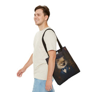 Regal Pomeranian Canvas Tote Bag, Dog Lover's Eco-Friendly Gift