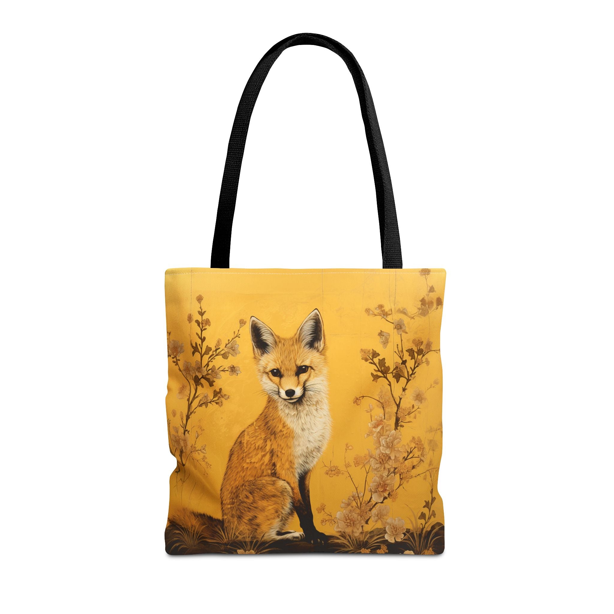 Golden Fox Canvas Tote Bag – Nature-Inspired Eco-Friendly Gift