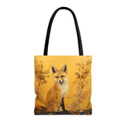 Golden Fox Canvas Tote Bag – Nature-Inspired Eco-Friendly Gift