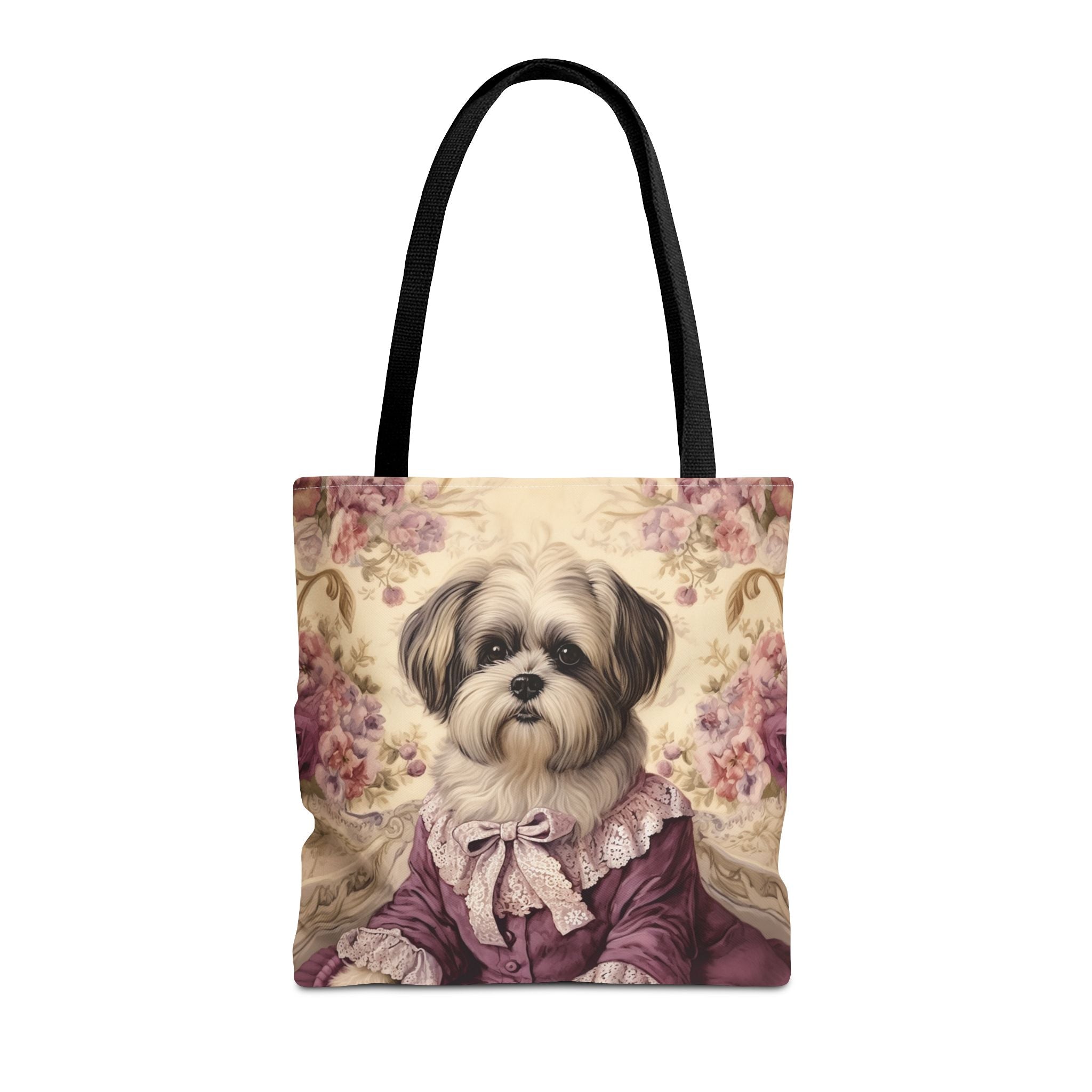 Regal Shih Tzu Victorian Canvas Tote Bag, Dog Lover's Gift Idea