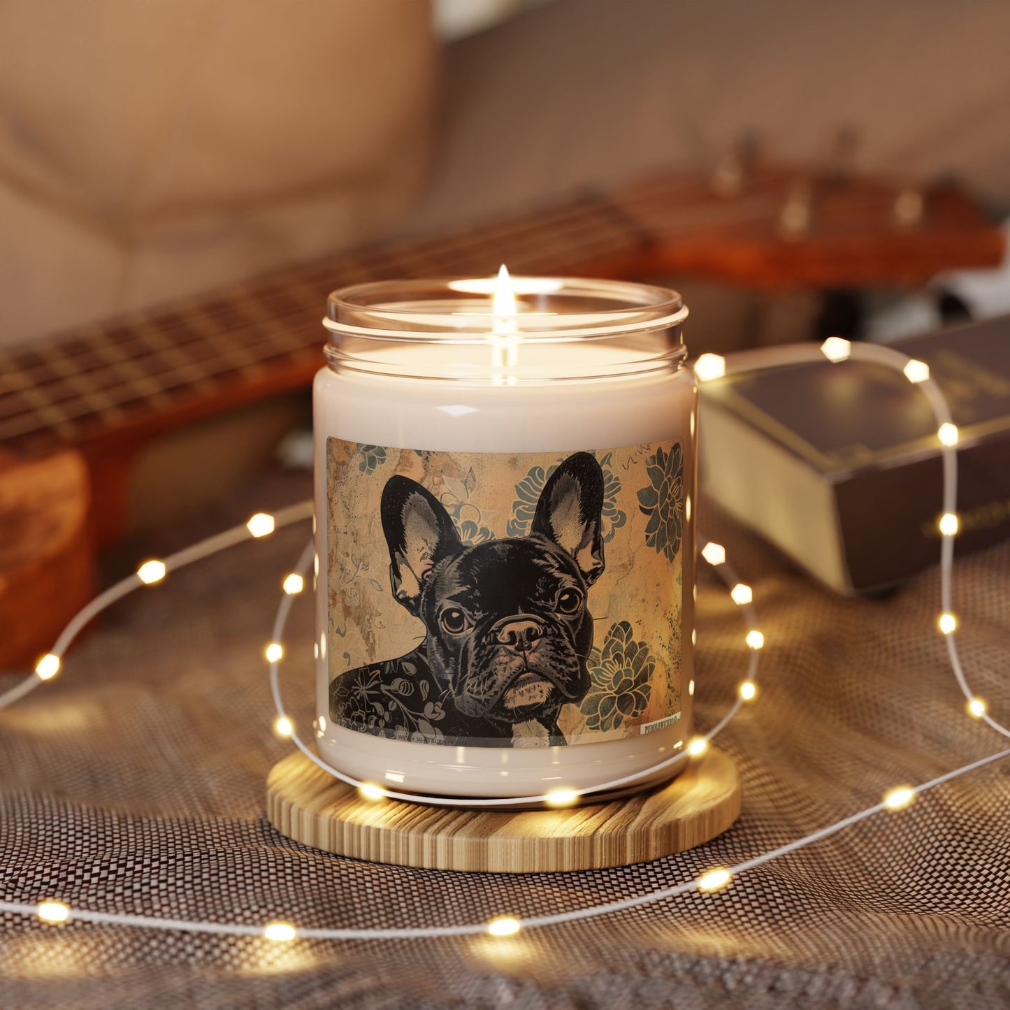 French Bulldog Vintage Soy Candle – Dog Lover Gift