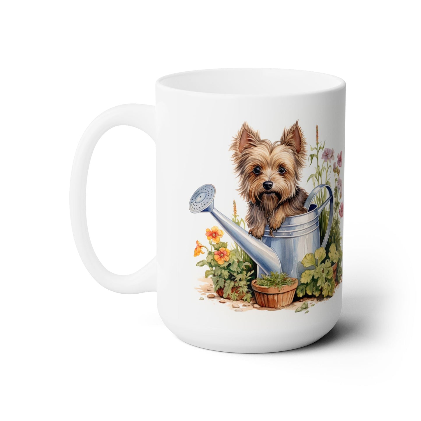 Yorkie Garden Delight Mug - Cute Coffee Cup for Dog Lovers