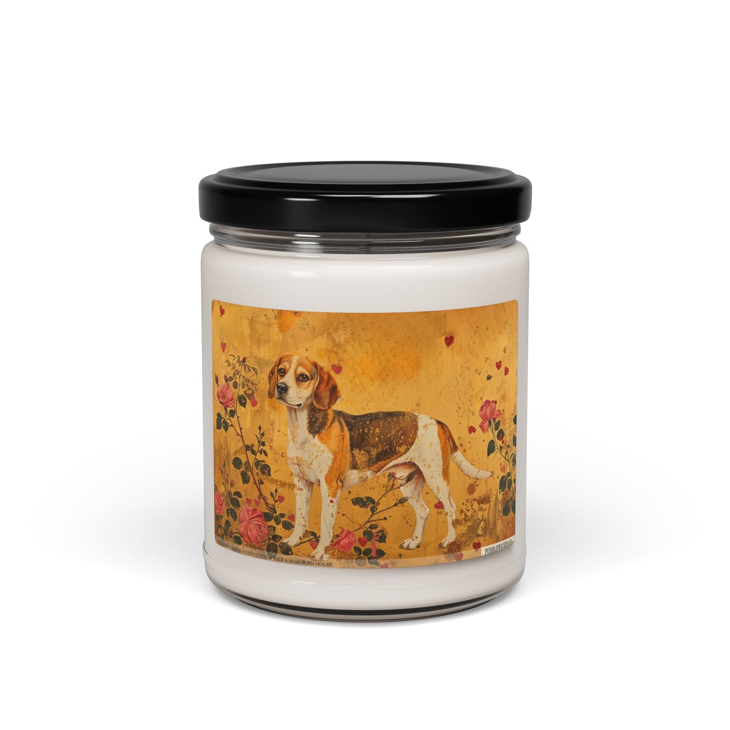 Beagle Vintage Art Candle – Heartfelt Gift for Dog Lovers