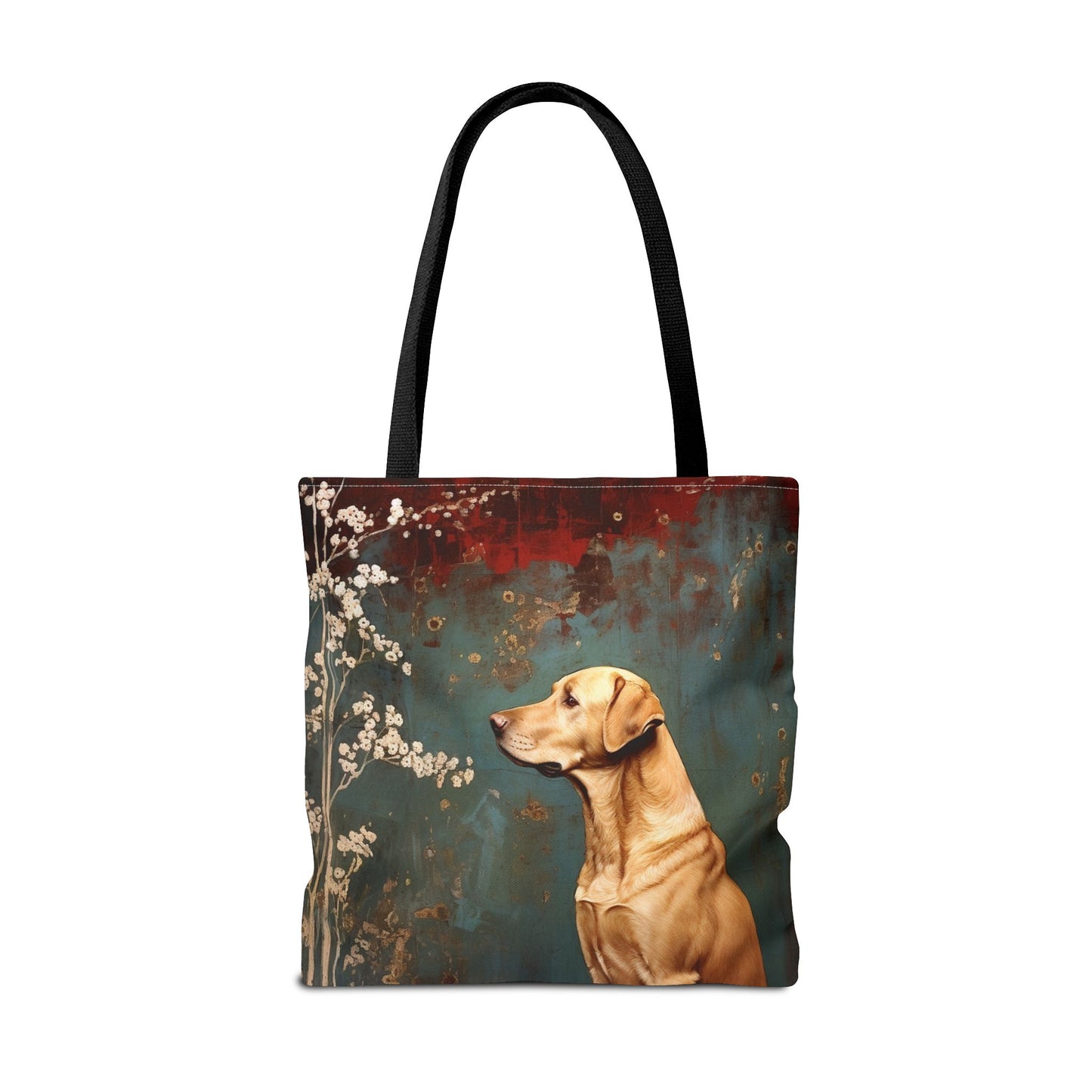 Labrador Meadow Blossoms Tote Bag – Stylish & Eco-Friendly Dog Lover Gift