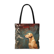 Labrador Meadow Blossoms Tote Bag – Stylish & Eco-Friendly Dog Lover Gift