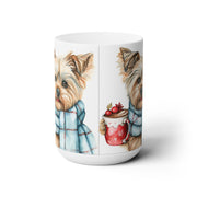 Yorkie Christmas Mug - Adorable Yorkshire Terrier Coffee Cup Gift