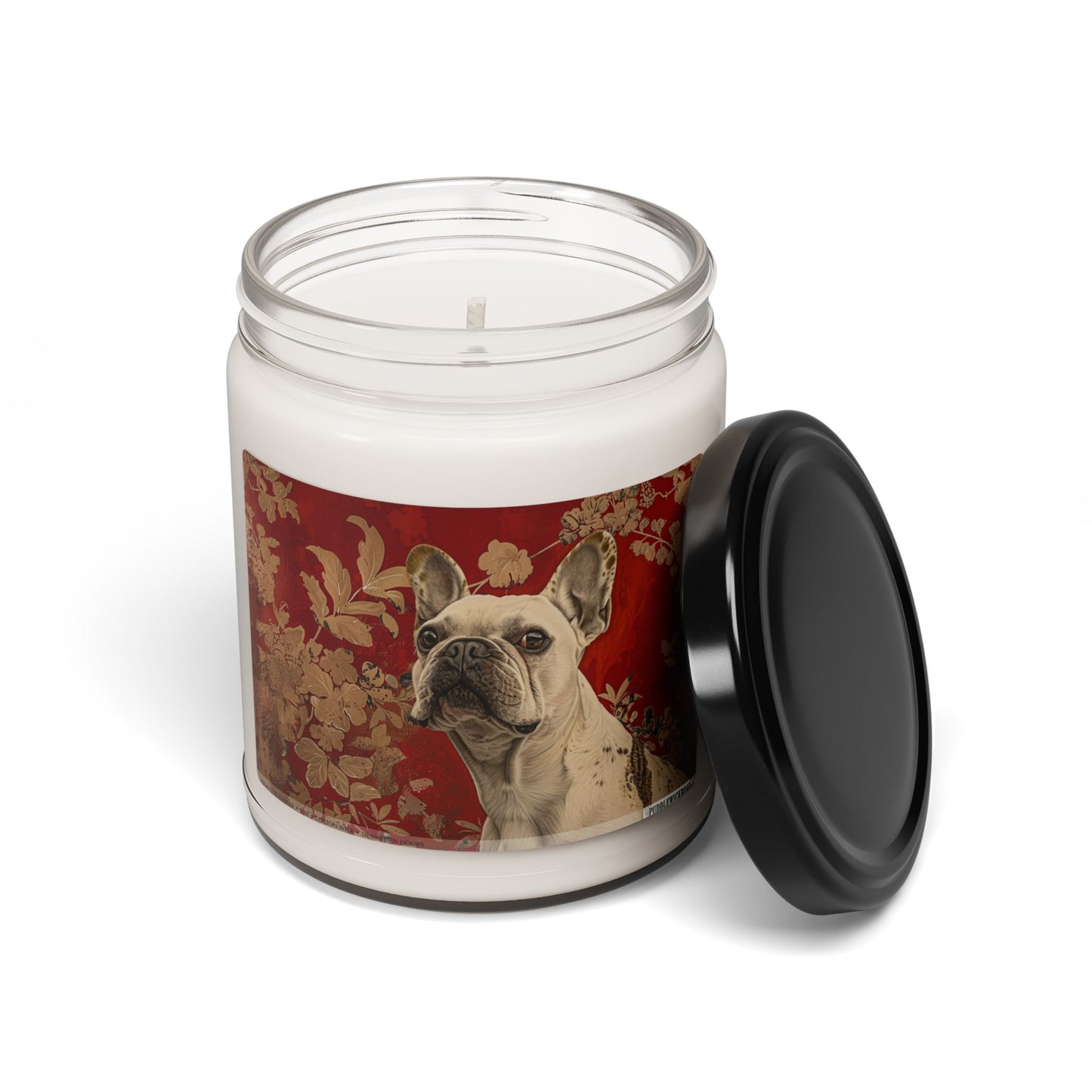 Frenchie Elegance Candle – Vintage Art Gift for Dog Lovers