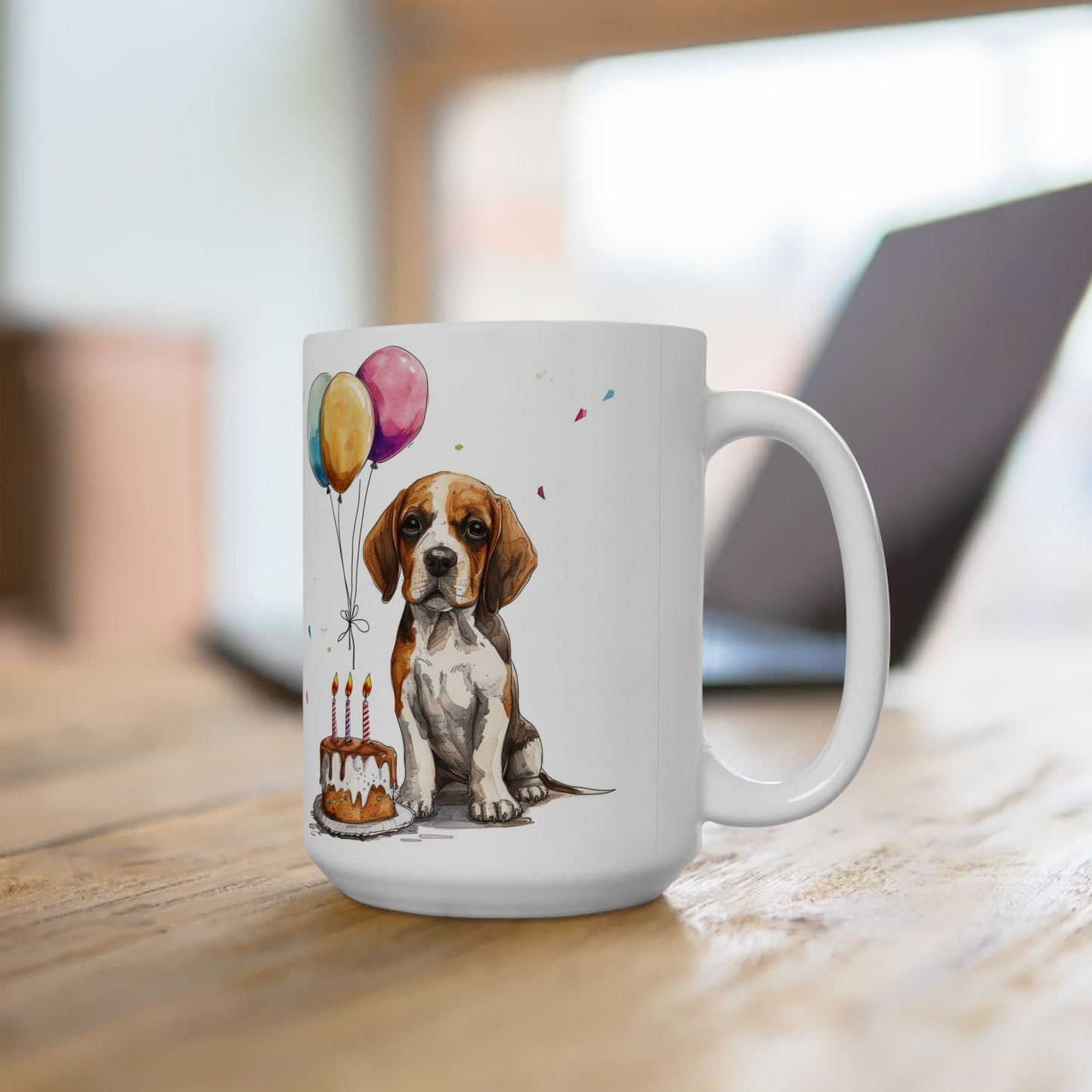 Beagle Birthday Celebration Mug – Perfect for Beagle Lovers and Pet Parents