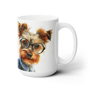 Yorkie Charm Mug – Adorable Yorkshire Terrier with Glasses