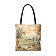 Pastoral Countryside Nature Tote Bag – Vintage Scenic Artwork