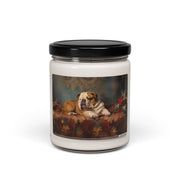 English Bulldog Vintage Art Candle – Soy Wax Dog Lover Gift