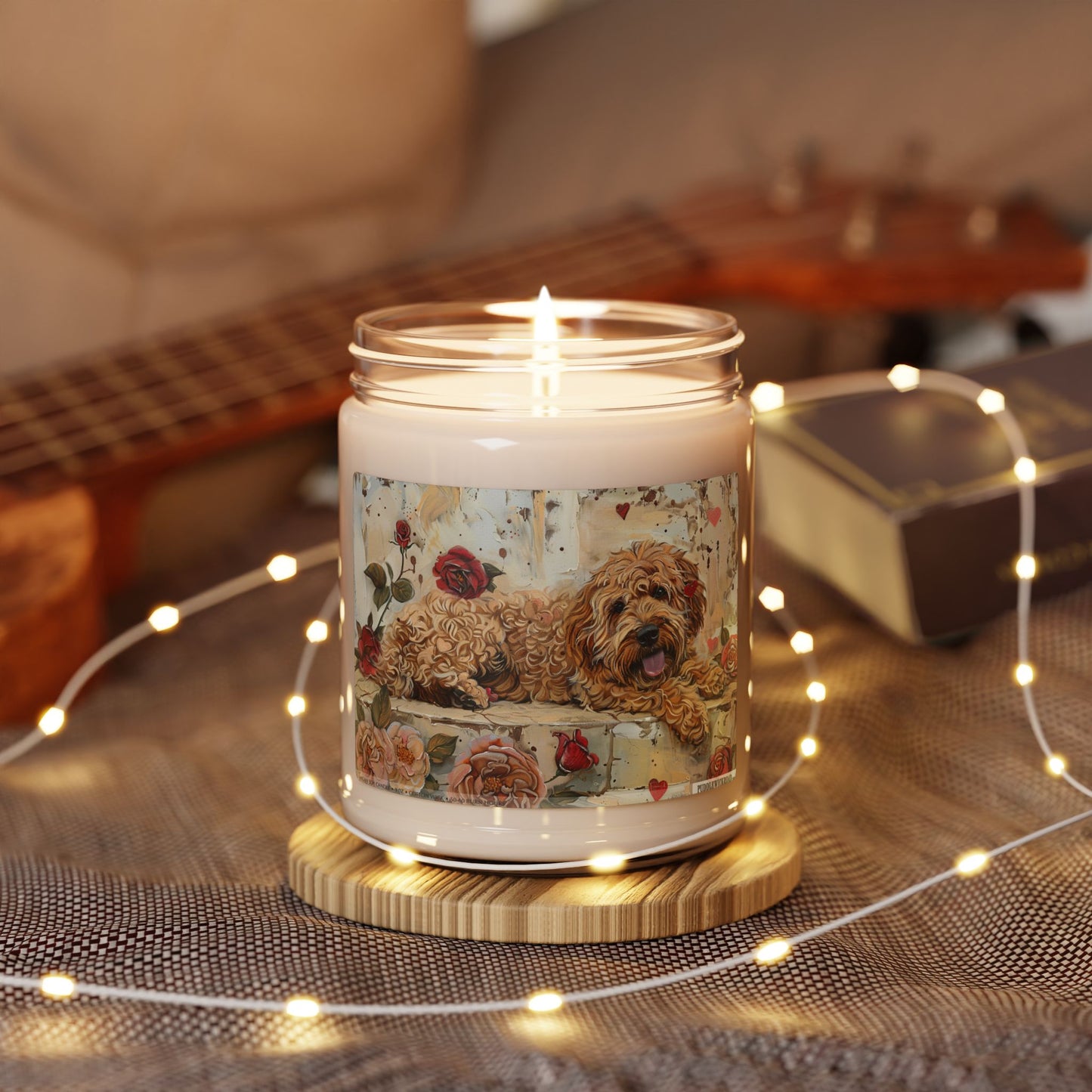 Golden Goldendoodle Candle - Soy Wax Dog Lover Gift for All Occasions