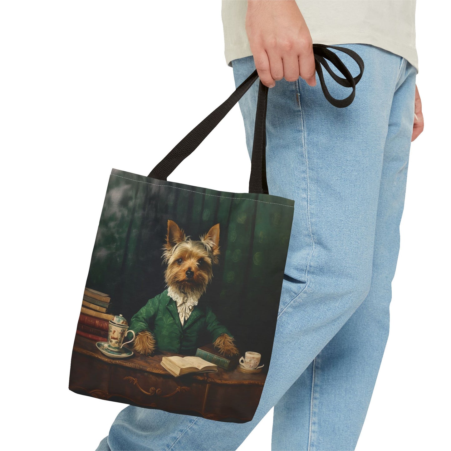 Charming Yorkshire Terrier Scholar Tote Bag – Eco-Friendly Gift for Dog Lovers