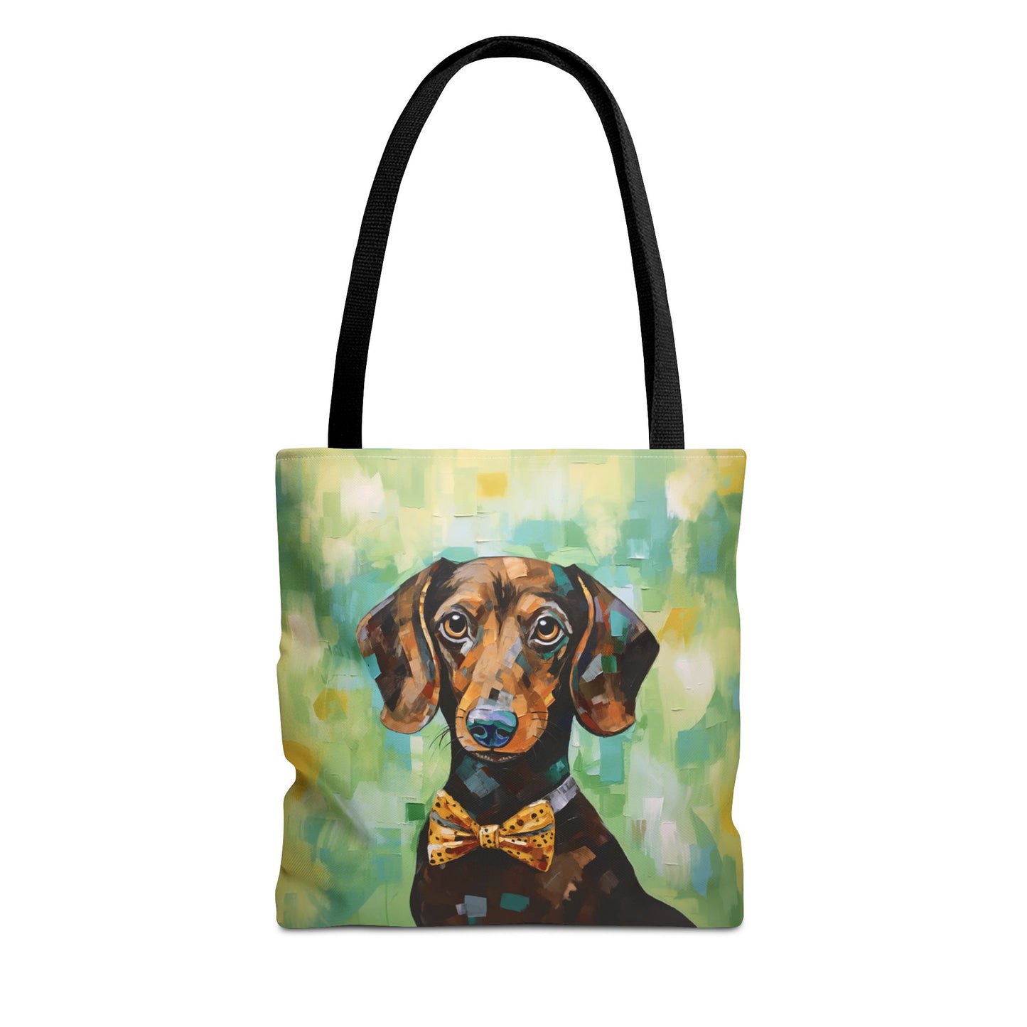 Dapper Dachshund Canvas Tote Bag – Artistic Eco-Friendly Companion