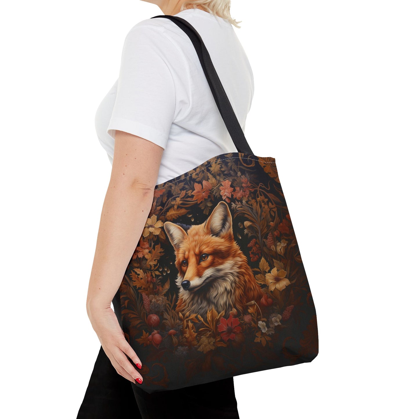 Autumn Fox Woodland Tote Bag, Eco-Friendly Shopping and Beach Bag