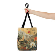 Nature-Inspired Floral Canvas Tote Bag, Eco-Friendly & Versatile