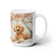 Fluffy Poodle Blossom Mug – Perfect for Dog Lovers and Tea Time!