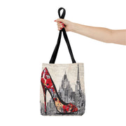 City Chic Stiletto Tote Bag, Stylish Canvas Handbag for Work & Market