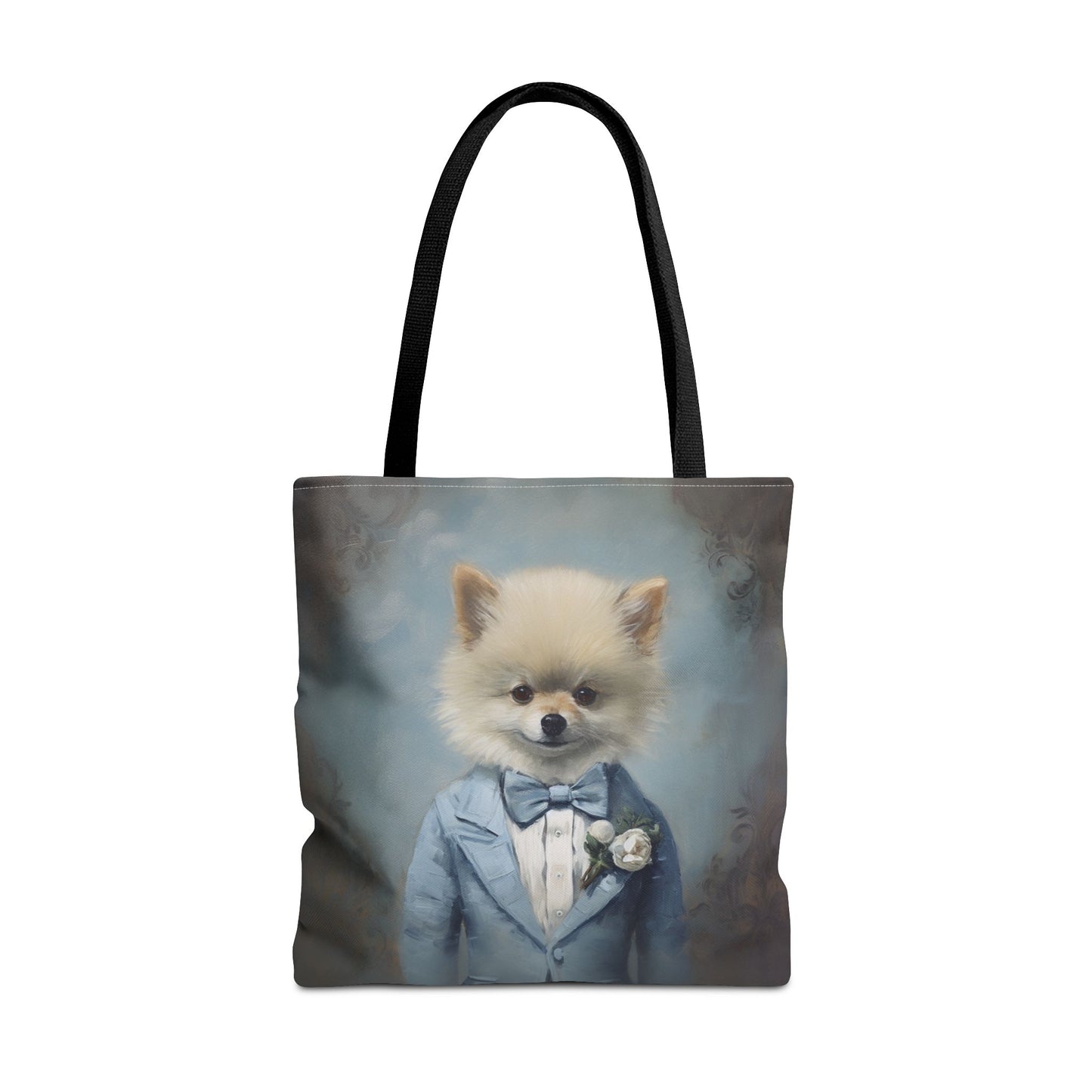 Elegant Pomeranian Canvas Tote Bag – Stylish Gift for Dog Lovers