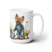 Yorkie Lover's Gardening Mug - Adorable Yorkshire Terrier Art