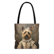 Regal Yorkshire Terrier Canvas Tote Bag, Perfect for Dog Lovers