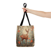 Elegant Deer Canvas Tote Bag - Nature-Inspired Eco-Friendly Design