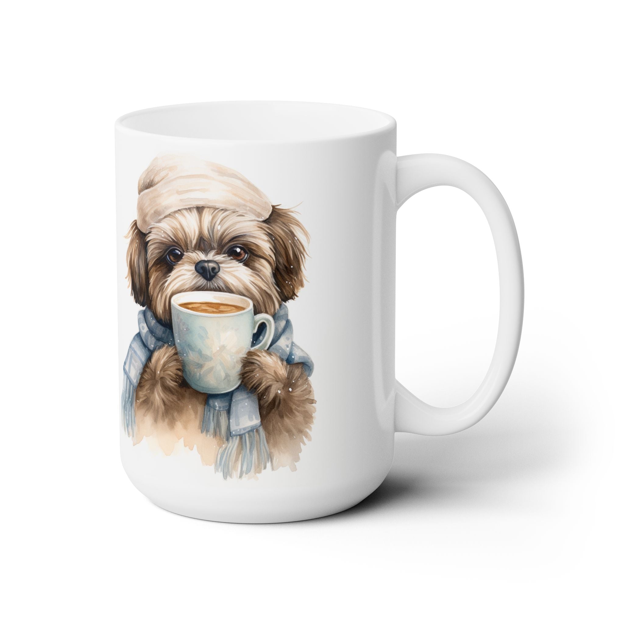 Cozy Shih Tzu Winter Mug – Adorable Dog Lover Gift