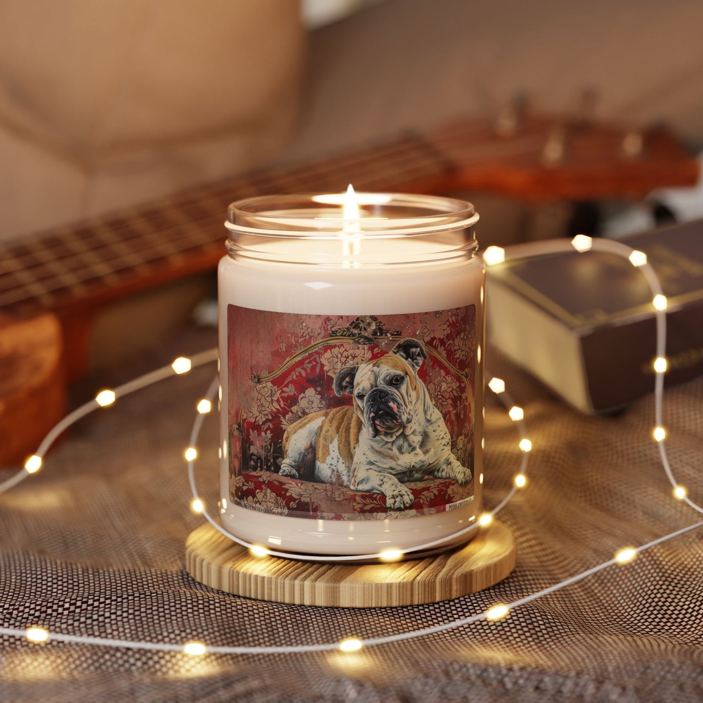 English Bulldog Vintage Candle – Cozy Soy Gift for Dog Lovers