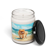 Beachside Pomeranian Candle – Adorable Dog Lover Gift