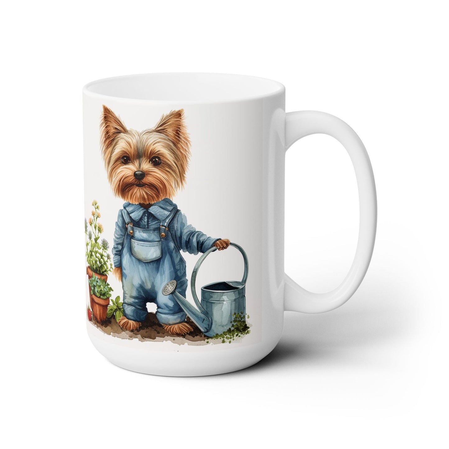 Yorkie Gardener Mug - Cute Yorkshire Terrier Coffee Cup for Dog Lovers