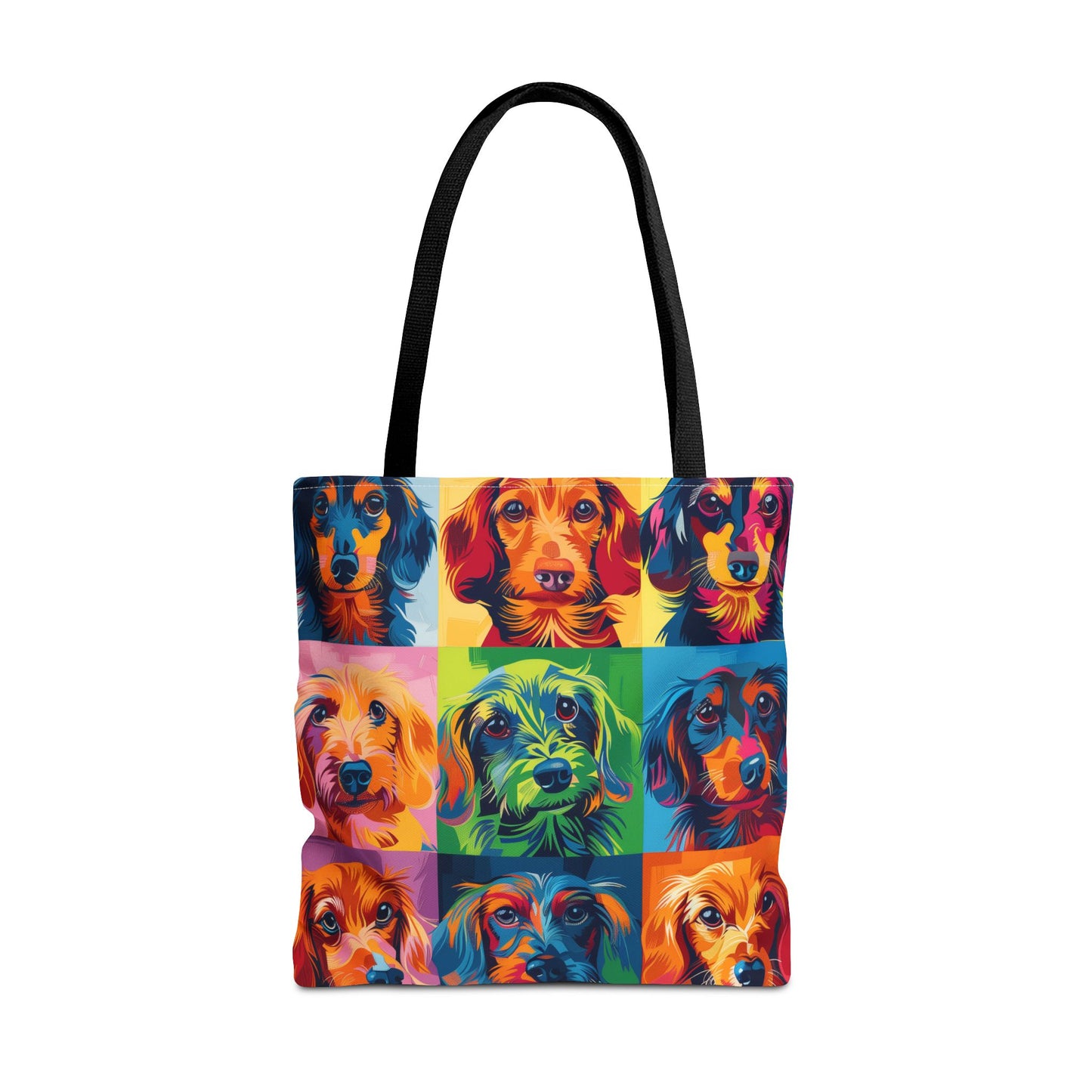 Colorful Dachshund Pop Art Tote Bag – Stylish, Reusable, and Fun