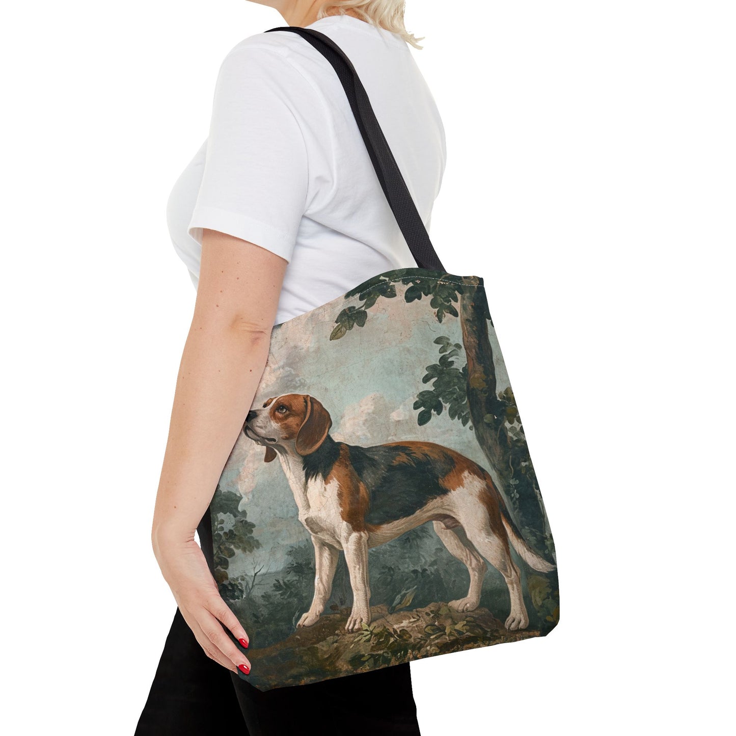 Beagle Charm Canvas Tote Bag - Artistic Eco-Friendly Dog Lover Gift