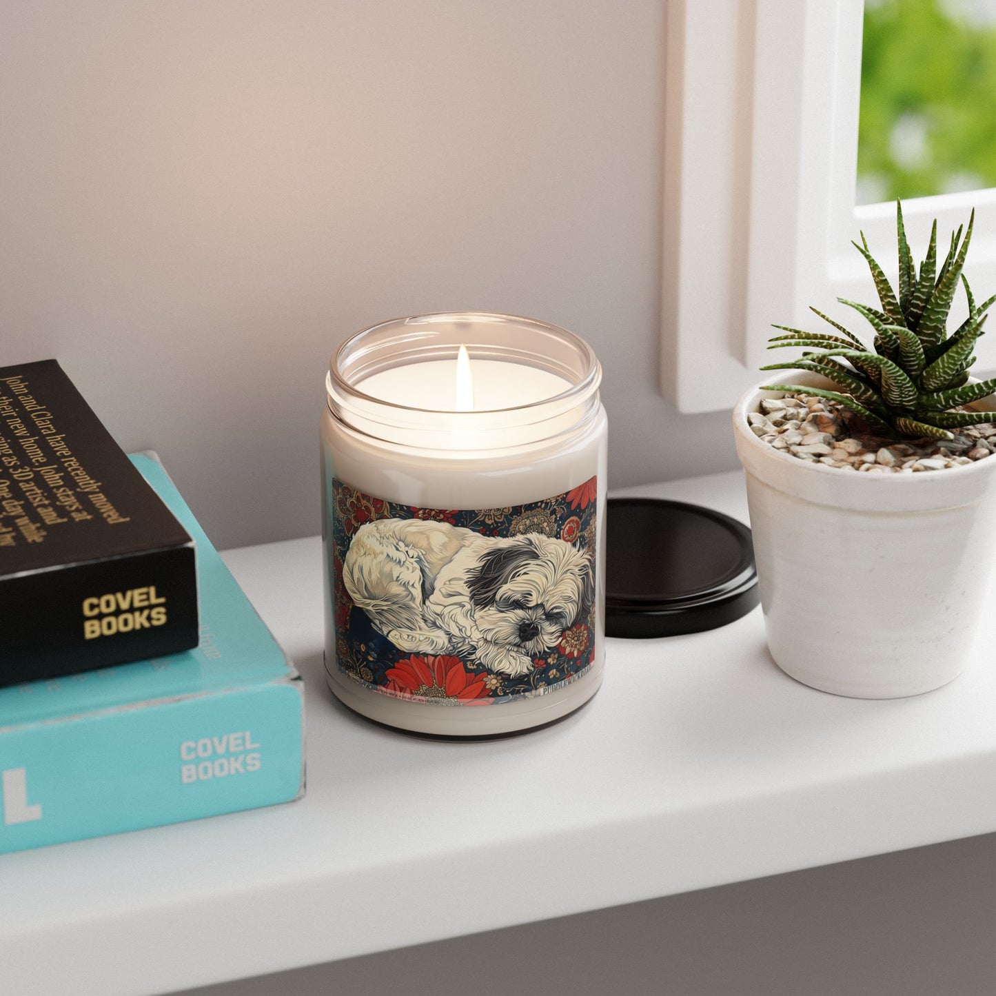 Shih Tzu Vintage Art Candle – Cozy Soy Gift for Dog Lovers