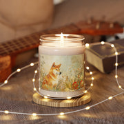 Shiba Inu Candle – Floral Soy Wax Gift for Dog Lovers