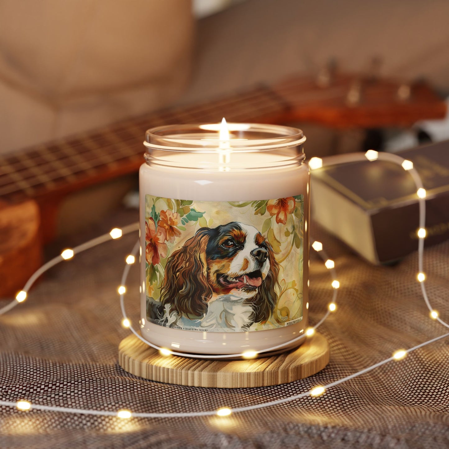 Cavalier King Charles Spaniel Candle – Vintage Pet Lover Gift