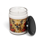 Charming Chihuahua Rose Candle – Dog Lover Gift, Pet Memorial Keepsake