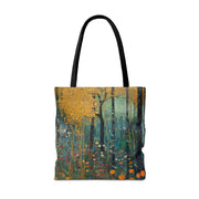 Autumn Forest Canvas Tote Bag, Artistic Eco-Friendly Shopping Bag