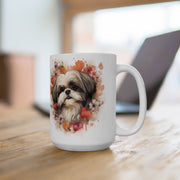 Adorable Shih Tzu Lover Mug with Floral Design - Perfect Gift!