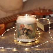 Elegant Poodle Portrait Candle - Vintage Art Soy Wax Gift