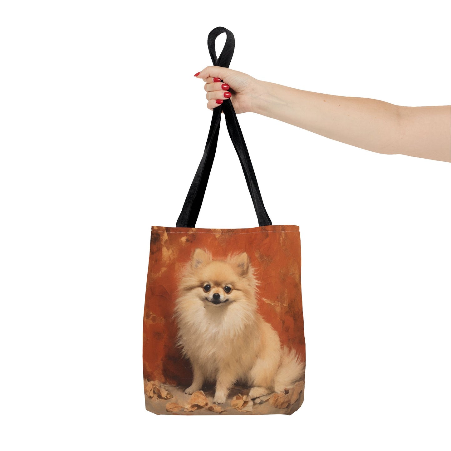 Pomeranian Charm Autumn Tote Bag, Eco-Friendly Dog Lover Gift