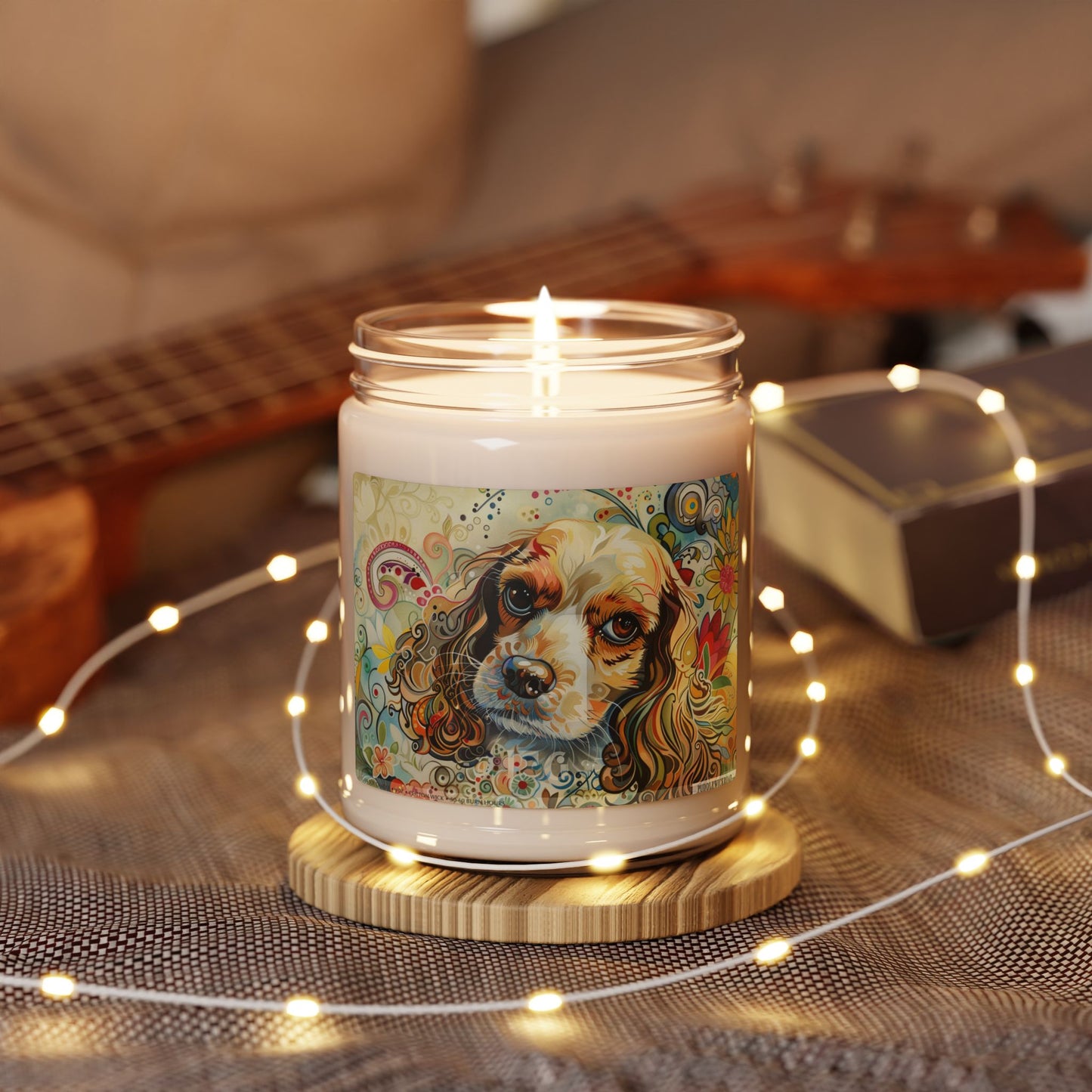 Cocker Spaniel Vintage Art Candle – Pet Lover Gift for Dog Parents