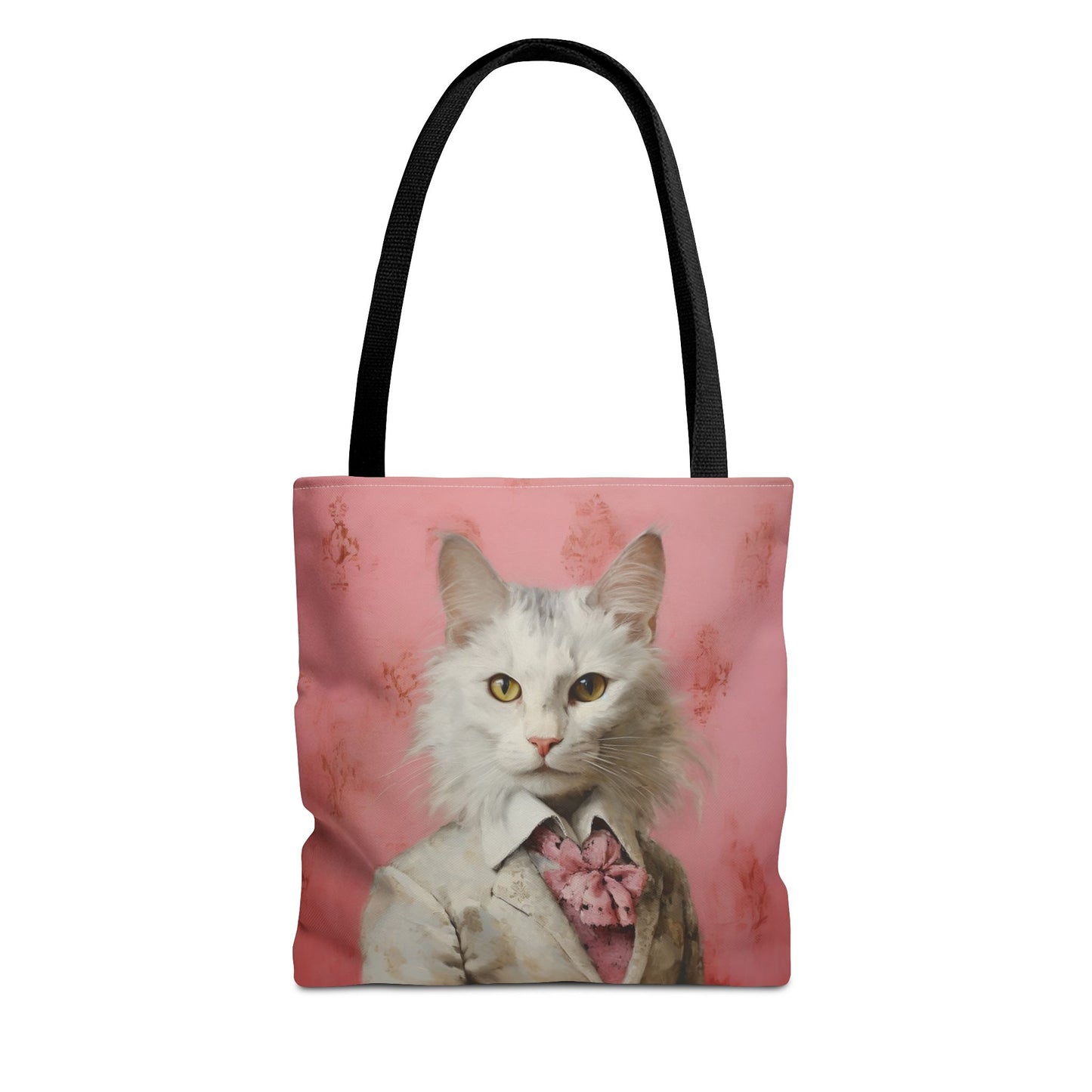 Maine Coon Cat Gentleman Tote, Elegant Canvas Bag for Cat Lovers