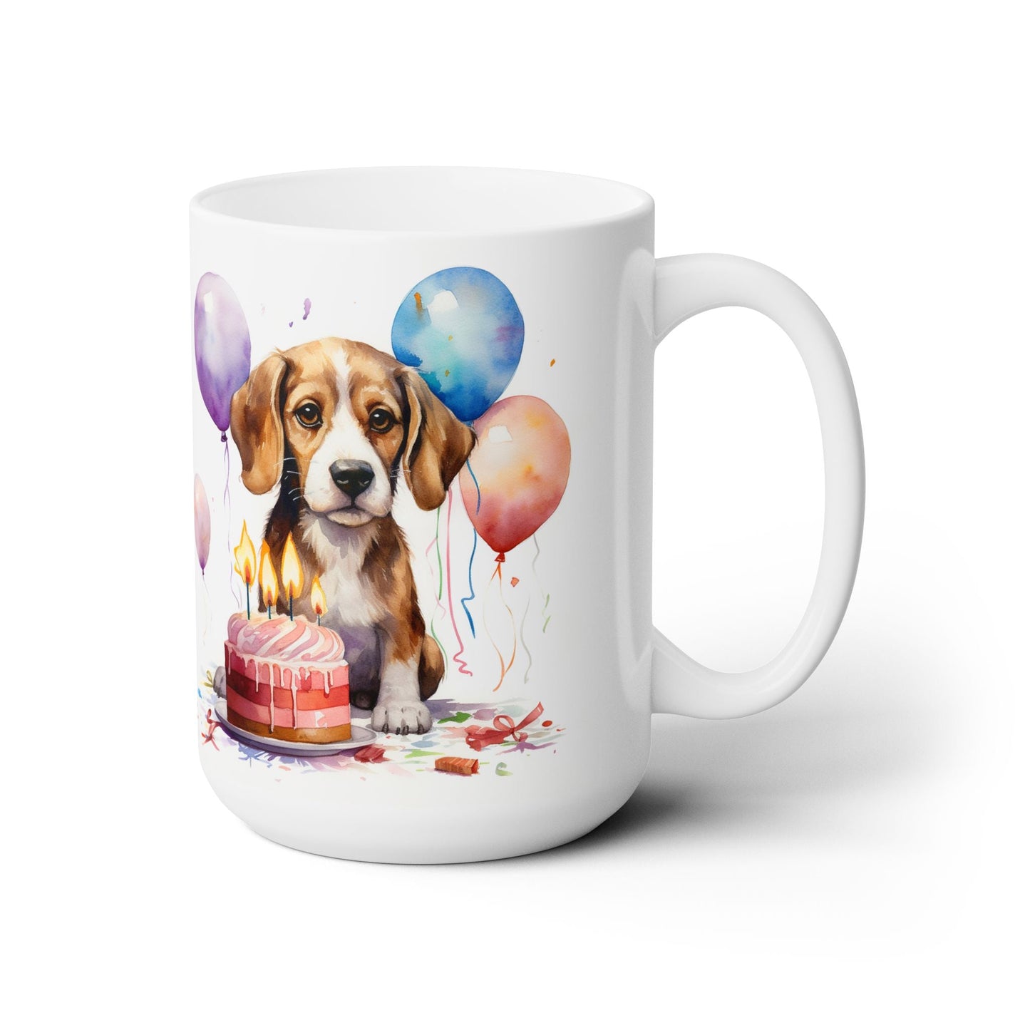 Beagle Birthday Party Mug - Adorable Dog Lover’s Gift for Pet Parents